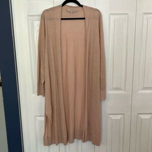 Shimmery Open Front Cardigan/Duster.